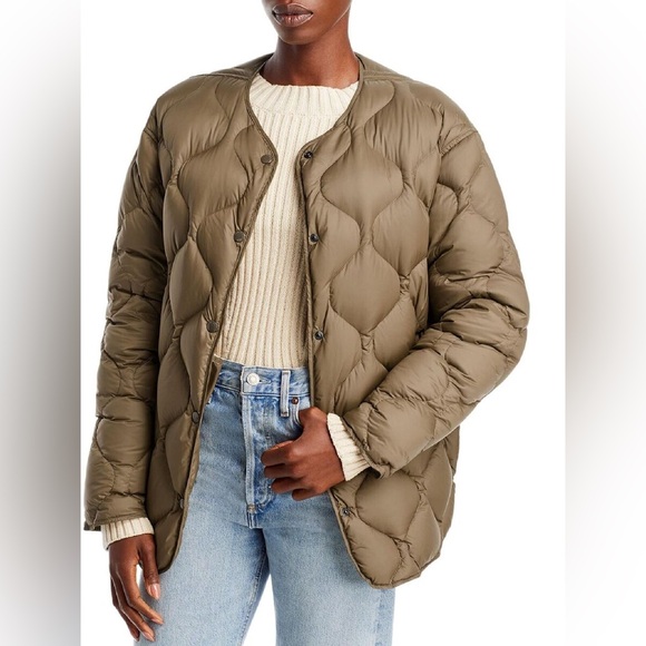 RAG & BONE Rudy Belted Quilted Shell Down Coat - Picture 14 of 15